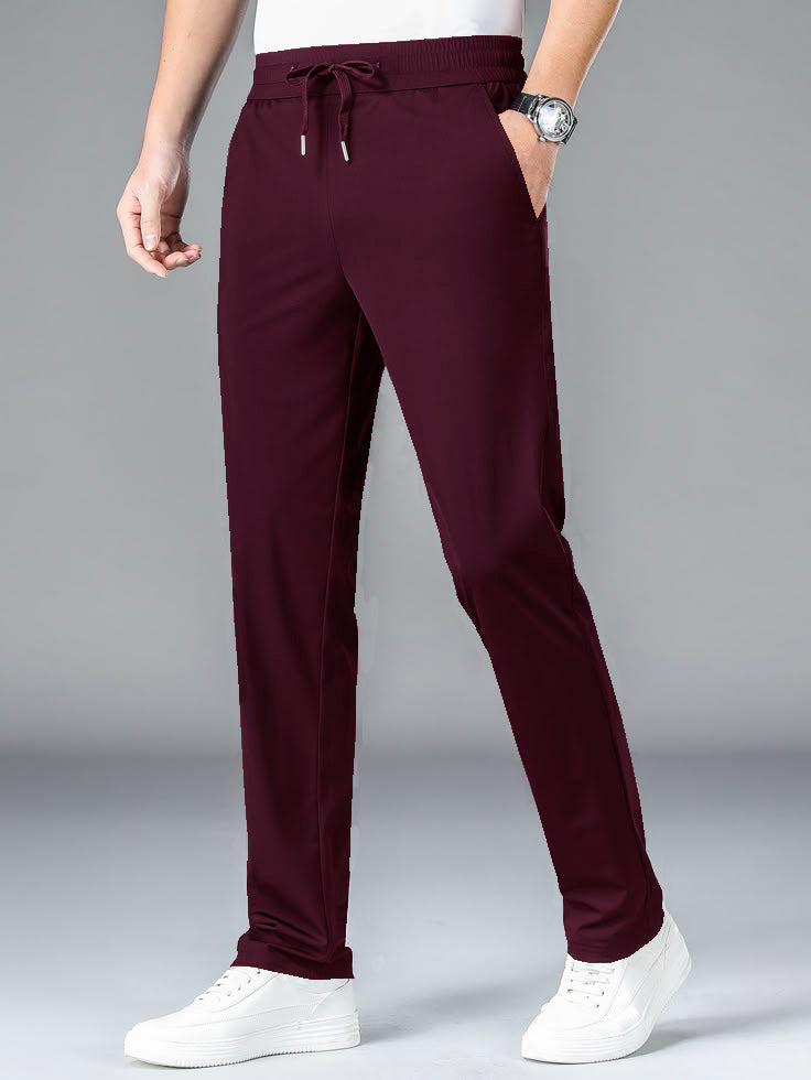 Men's premium 4 Way Lycra Dark Maroon Imported Trouser PT-2
