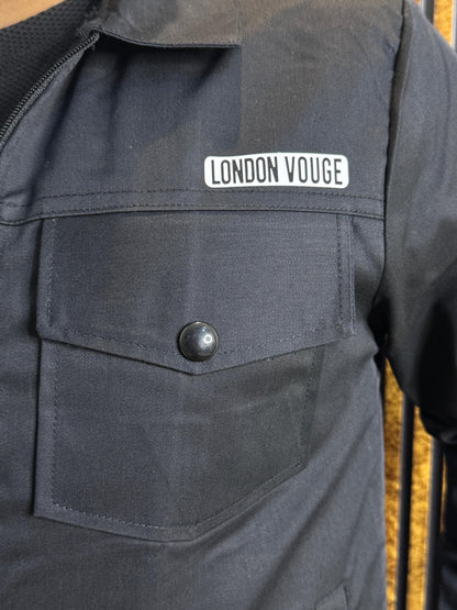 Premium Jet Black Full Sleeves Cotton Jeans Jacket